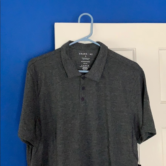Men’s Large Grand AC Dark Gray Polo - Picture 1 of 4